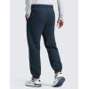 imageCRZ YOGA Cotton Fleece Lined Sweatpants for Men 30  Classic Fit Casual Lounge Cozy Sweat Pants Joggers with Zipper PocketsInk Blue