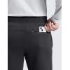 imageCRZ YOGA Cotton Fleece Lined Sweatpants for Men 30  Classic Fit Casual Lounge Cozy Sweat Pants Joggers with Zipper PocketsMysterious Grey