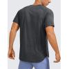 imageCRZ YOGA Crewneck Workout Shirts for Men  Quick Dry Running Athletic TShirts Lightweight Basic TopsCarbon Heather