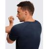 imageCRZ YOGA Crewneck Workout Shirts for Men  Quick Dry Running Athletic TShirts Lightweight Basic TopsNavyheather