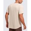 imageCRZ YOGA Crewneck Workout Shirts for Men  Quick Dry Running Athletic TShirts Lightweight Basic TopsWhite Opal