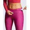 imageCRZ YOGA Fleece Lined Leggings 25  Thermal Casual Lounge Workout Womens Yoga High Waisted Pants Winter WarmMagenta Purple