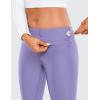 imageCRZ YOGA Fleece Lined Leggings 28  Thermal Casual Lounge Workout Yoga Womens Full Length Pants Winter WarmDark Lavender Purple