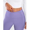imageCRZ YOGA Fleece Lined Leggings Pockets 28  Thermal Casual Lounge Workout Womens Yoga Full Length Pants Winter WarmDark Lavender Purple