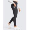 imageCRZ YOGA Fleece Lined Leggings Pockets 28  Thermal Casual Lounge Workout Womens Yoga Full Length Pants Winter WarmMysterious Grey