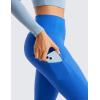 imageCRZ YOGA Fleece Lined Leggings Pockets 28  Thermal Casual Lounge Workout Womens Yoga Full Length Pants Winter WarmSparkle Blue