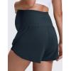 imageCRZ YOGA Lightweight Maternity Dolphin Workout Shorts 3  Soft Athletic Running Casual Womens Pregnancy with Liner PocketsTrue Navy