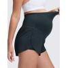imageCRZ YOGA Lightweight Maternity Dolphin Workout Shorts 3  Soft Athletic Running Casual Womens Pregnancy with Liner PocketsTrue Navy
