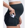 imageCRZ YOGA Lightweight Maternity Dolphin Workout Shorts 3  Soft Athletic Running Casual Womens Pregnancy with Liner PocketsTrue Navy