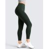 imageCRZ YOGA Matte Fleece Lined Leggings 25  Thermal Casual Lounge Workout Womens Yoga High Waisted Pants Winter WarmLegend Green