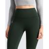 imageCRZ YOGA Matte Fleece Lined Leggings 25  Thermal Casual Lounge Workout Womens Yoga High Waisted Pants Winter WarmLegend Green