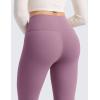 imageCRZ YOGA Matte Fleece Lined Leggings 28  Thermal Casual Lounge Workout Womens Yoga Full Length Pants Winter WarmLight Lavender