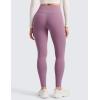 imageCRZ YOGA Matte Fleece Lined Leggings 28  Thermal Casual Lounge Workout Womens Yoga Full Length Pants Winter WarmLight Lavender