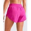 imageCRZ YOGA Mid Waisted Split Running Shorts for Women 4  Comfy Mesh Liner for Workout Athletic Gym Track Quick DryHibiscus Purple