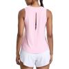 imageCRZ YOGA Cloudweight Open Back Workout Tops for Women Lightweight High Neck Athletic Gym Tank Soft Running Sleeveless ShirtsPink Peony