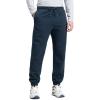 imageCRZ YOGA Cotton Fleece Lined Sweatpants for Men 30  Classic Fit Casual Lounge Cozy Sweat Pants Joggers with Zipper PocketsInk Blue