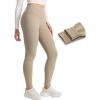 imageCRZ YOGA Matte Fleece Lined Leggings 28  Thermal Casual Lounge Workout Womens Yoga Full Length Pants Winter WarmOak