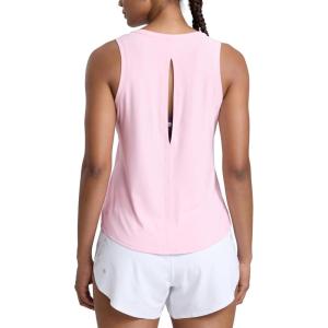 imageCRZ YOGA Cloudweight Open Back Workout Tops for Women Lightweight High Neck Athletic Gym Tank Soft Running Sleeveless ShirtsPink Peony
