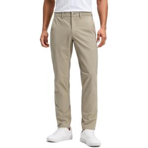 imageCRZ YOGA Stretch Cotton Chino Pants for Men  32 Breathable Work Casual Athletic Fit Twill Trousers with PocketsOak