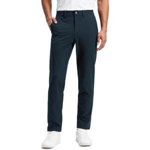 imageCRZ YOGA Stretch Cotton Chino Pants for Men  32 Breathable Work Casual Athletic Fit Twill Trousers with PocketsTrue Navy