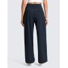 imageCRZ YOGA 4Way Stretch Wide Leg Work Pants for Women 29  Bussiness Casual Trousers with PocketsTrue Navy
