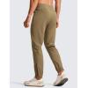 imageCRZ YOGA Athletic Joggers for Men 29  Lightweight Running Training Pants with Zip Pockets and Ankle ZippersArtifact Brown