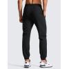 imageCRZ YOGA Athletic Joggers for Men 29  Lightweight Running Training Pants with Zip Pockets and Ankle ZippersBlack