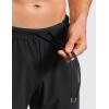 imageCRZ YOGA Athletic Joggers for Men 29  Lightweight Running Training Pants with Zip Pockets and Ankle ZippersBlack