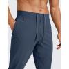 imageCRZ YOGA Athletic Joggers for Men 29  Lightweight Running Training Pants with Zip Pockets and Ankle ZippersElectric Blue