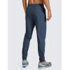 imageCRZ YOGA Athletic Joggers for Men 29  Lightweight Running Training Pants with Zip Pockets and Ankle ZippersElectric Blue