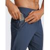 imageCRZ YOGA Athletic Joggers for Men 29  Lightweight Running Training Pants with Zip Pockets and Ankle ZippersElectric Blue