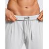 imageCRZ YOGA Athletic Joggers for Men 29  Lightweight Running Training Pants with Zip Pockets and Ankle ZippersPlatinum Grey