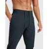 imageCRZ YOGA Athletic Joggers for Men 29  Lightweight Running Training Pants with Zip Pockets and Ankle ZippersTrue Navy