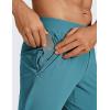 imageCRZ YOGA Athletic Joggers for Men 29  Lightweight Running Training Pants with Zip Pockets and Ankle ZippersWashed Blue