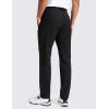 imageCRZ YOGA Breeze Comfy Golf Pants for Men  3032 Lightweight Quick Dry Casual Athletic Work Dress Trousers with PocketsBlack