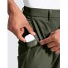 imageCRZ YOGA Breeze Comfy Golf Pants for Men  3032 Lightweight Quick Dry Casual Athletic Work Dress Trousers with PocketsLight Army Green