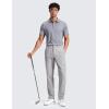 imageCRZ YOGA Breeze Comfy Golf Pants for Men  3032 Lightweight Quick Dry Casual Athletic Work Dress Trousers with PocketsLinen Grey
