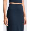 imageCRZ YOGA Butterlift Maxi Pencil Skirt for Women  High Waisted Bodycon Casual Travel Skort with Back SlitTrue Navy