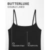 imageCRZ YOGA Butterluxe Double Lined Cami Tank Tops for Women  Yoga Casual Going Out Soft Scoop Neck Summer Sleeveless ShirtBlack