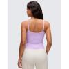 imageCRZ YOGA Butterluxe Double Lined Cami Tank Tops for Women  Yoga Casual Going Out Soft Scoop Neck Summer Sleeveless ShirtElfin Purple