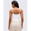 imageCRZ YOGA Butterluxe Double Lined Cami Tank Tops for Women  Yoga Casual Going Out Soft Scoop Neck Summer Sleeveless ShirtWhite