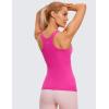 imageCRZ YOGA Butterluxe High Neck Tank Tops for Women  Racerback Workout Padded Yoga Athletic Camisole with Built in BraHibiscus Purple
