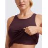 imageCRZ YOGA Butterluxe High Neck Tank Tops for Women  Racerback Workout Padded Yoga Athletic Camisole with Built in BraRipe Plum
