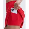 imageCRZ YOGA Butterluxe High Waisted Tennis Skirts for Women  Mini Lined A Line Golf Casual Skort with Inner PocketsAurora Red