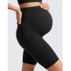imageCRZ YOGA Butterluxe Maternity Biker Shorts 8  Over The Belly Pregnancy Yoga Workout Womens Activewear Buttery SoftBlack