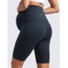 imageCRZ YOGA Butterluxe Maternity Biker Shorts 8  Over The Belly Pregnancy Yoga Workout Womens Activewear Buttery SoftTrue Navy