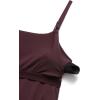 imageCRZ YOGA Butterluxe Maternity Clip Down Nursing Tank Tops  Adjustable Straps Womens Pregnancy Casual Cami Shirt Built in BraRipe Plum