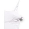 imageCRZ YOGA Butterluxe Maternity Clip Down Nursing Tank Tops  Adjustable Straps Womens Pregnancy Casual Cami Shirt Built in BraWhite