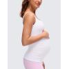 imageCRZ YOGA Butterluxe Maternity Clip Down Nursing Tank Tops  Adjustable Straps Womens Pregnancy Casual Cami Shirt Built in BraWhite