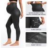 imageCRZ YOGA Butterluxe Maternity Leggings 25  Over The Belly Buttery Soft Workout Activewear Yoga Womens Pregnancy PantsBlack Foil Pattern